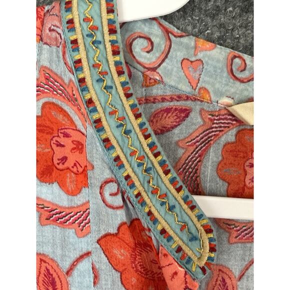 Soft Surroundings Boho Print Button Top Women’s Size Large - Picture 9 of 11